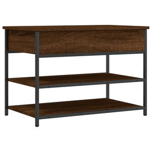 vidaXL Zapatero madera de ingenier&iacute;a roble ahumado 70x42,5x50 cm