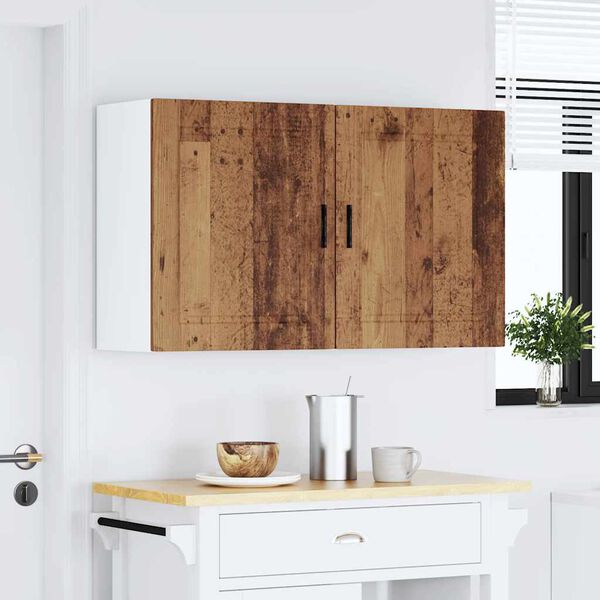 vidaXL Armarios pared para cocina 2 uds Porto madera vieja