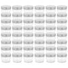 vidaXL Tarros de mermelada de vidrio tapa plateada 48 uds 110 ml