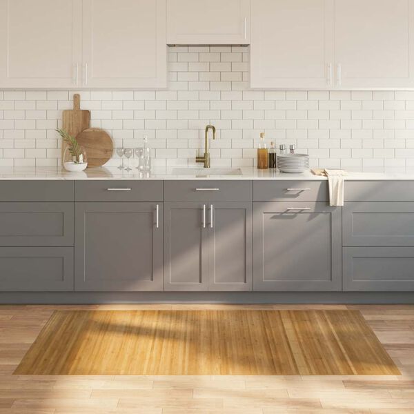 vidaXL Alfombra rectangular bamb&uacute; color natural 100x200 cm