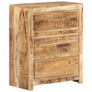 vidaXL C&oacute;moda de madera maciza de mango 60x33x75 cm