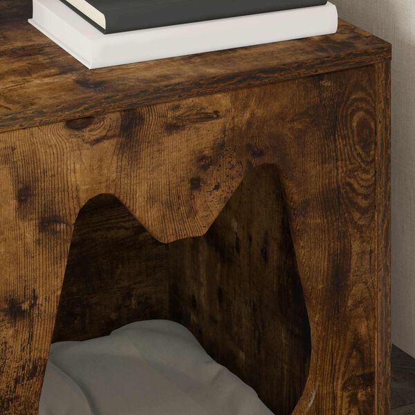 vidaXL Casa para Gatos Roble ahumado 42,5 x 40 x 53,5 cm