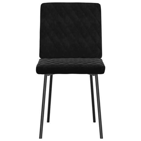 vidaXL Silla de comedor 6 unidades terciopelo negro