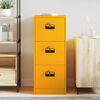 vidaXL Mueble archivador con caj&oacute;n Amarillo Mostaza 44 x 50 x 106.5 cm