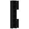 vidaXL Mueble de baño de madera de roble negro 30x30x183,5 cm