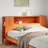 vidaXL Cabecero de cama almacenaje madera maciza pino marr&oacute;n 160 cm