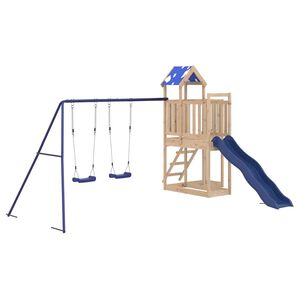 vidaXL Parque infantil de exterior de madera maciza de pino