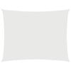 vidaXL Toldo de vela rectangular tela Oxford blanco 2x3 m