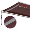 vidaXL Toldo retráctil automático burdeos 350x250 cm