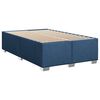 vidaXL Cama box spring con colch&oacute;n tela azul 120x190 cm