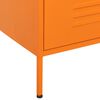 vidaXL Armario de cajones de acero naranja 80x35x101,5 cm
