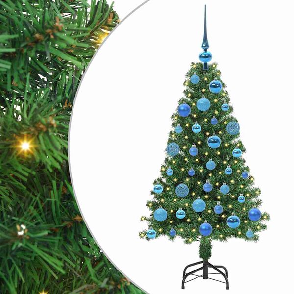 vidaXL &Aacute;rbol de Navidad artificial Verde 120 cm PVC y Acero y Pl&aacute;stico