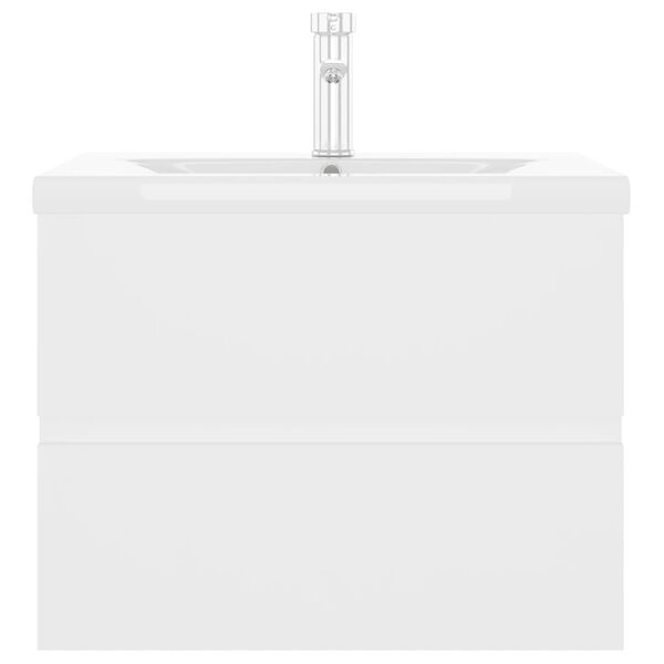 vidaXL Mueble con lavabo madera de ingenier&iacute;a blanco