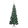 vidaXL &Aacute;rbol de Navidad Artificial de Esquina Verde 180 cm PVC y Metal