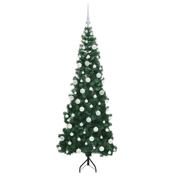 vidaXL &Aacute;rbol de Navidad Artificial de Esquina Verde 180 cm PVC y Metal