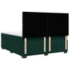 vidaXL Cama box spring con colch&oacute;n terciopelo verde oscuro 180x200 cm