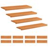 vidaXL Alfombras para escalones 12 uds. 90 x 30 x 2 cm Marr&oacute;n Claro