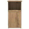 vidaXL Mesa auxiliar de madera contrachapada roble artisan 36x30x56 cm