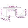 vidaXL Mesa de centro madera contrachapada blanco 100x50x45 cm