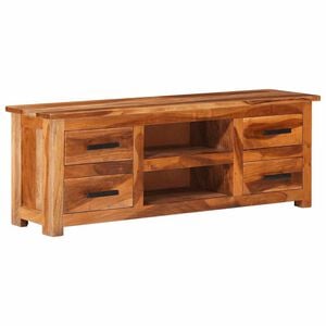 vidaXL Mueble de TV madera maciza 110x30x40 cm