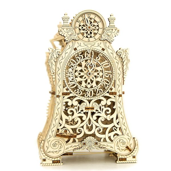 WOODEN CITY Maqueta a escala de reloj m&aacute;gico de madera