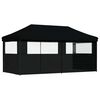 vidaXL Carpa de Fiesta Negro 292 x 580 x 315 cm Tela Oxford