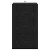 vidaXL Vitrina Roble Negro 40 x 33 x 70 cm Madera contrachapada