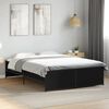 vidaXL Estructura de cama madera de ingenier&iacute;a y metal negro 120x200cm
