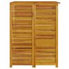 vidaXL Cobertizo doble para cubo de basura madera acacia 140x89x117 cm