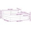 vidaXL Cama tipo Box Spring con colch&oacute;n Taup&eacute; 200 x 200 cm tela