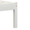 vidaXL Estructura de cama sin colch&oacute;n madera de pino blanco 140x200 cm