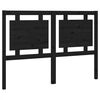 vidaXL Cabecero de cama madera maciza de pino negro 140,5x4x100 cm