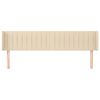 vidaXL Cabecero de tela color crema 163x16x78/88 cm