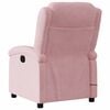 vidaXL Sillón de masaje reclinable de terciopelo rosa