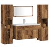 vidaXL Juego de muebles de ba&ntilde;o 4 piezas madera ingenier&iacute;a envejecida