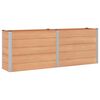 vidaXL Arriate elevado Marr&oacute;n 250 x 50 x 91 cm WPC y Aluminio