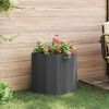 vidaXL Jardinera Negro 60 x 30 x 50 cm Acero