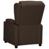 vidaXL Sill&oacute;n reclinable de cuero sint&eacute;tico marr&oacute;n