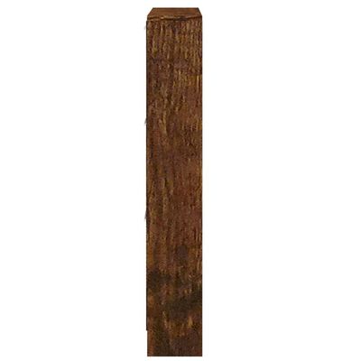 vidaXL Mueble zapatero madera contrachapada roble ahumado 59x17x108 cm