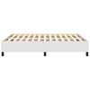 vidaXL Estructura de cama sin colchón cuero sintético blanco 140x200cm