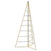 vidaXL &Aacute;rbol de Navidad de metal KUOPIO 210 cm Blanco C&aacute;lido Acero