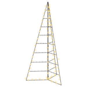 vidaXL &Aacute;rbol de Navidad de metal con luces LED KUOPIO 210 cm