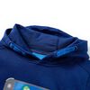 Sudadera infantil con capucha azul marino 128