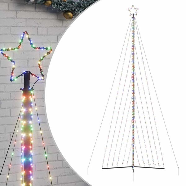 vidaXL &Aacute;rbol de Navidad LED 789 LEDs de colores 476 cm