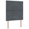 vidaXL Cabecero LED Gris oscuro 80 cm Terciopelo