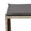 vidaXL Set de muebles de jardín 5 pzas y cojines apilables gris claro