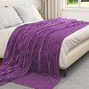 vidaXL Mantitas de Sof&aacute; 6 pcs Morado 240 x 220 cm Lana