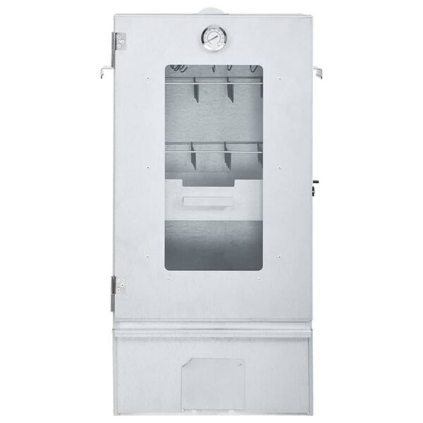 vidaXL Horno ahumador de BBQ con generador humo frío acero galvanizado