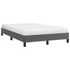 vidaXL Estructura de cama sin colch&oacute;n cuero sint&eacute;tico gris 120x200 cm