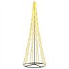 vidaXL &Aacute;rbol de Navidad LED 285 cm 1550 LED Blanco C&aacute;lido Acero Negro
